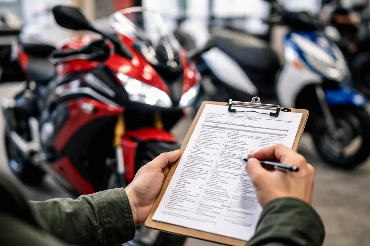 Comment vérifier les spécifications d'origine d'une moto ou d'un scooter